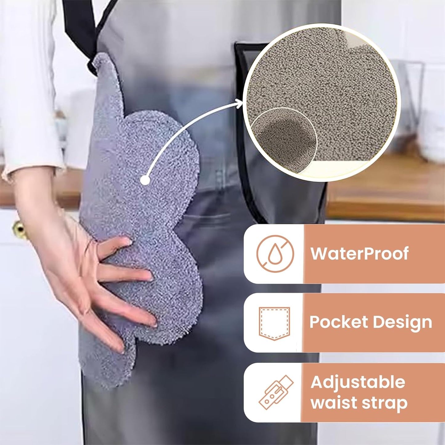 Transparent Waterproof Kitchen Apron