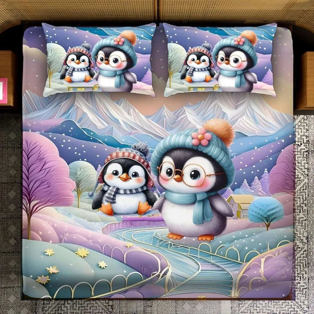 7D Premium Bedsheets for kids |Double Bedshee & 2 Pillow Cover