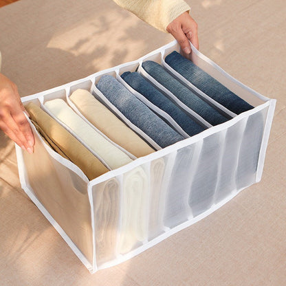 Wardrobe Clothes Compartment Boxes / Jeans Storage Box